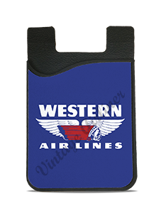 Western Airlines Vintage 1950's Logo Card Caddy