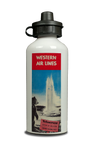 Western Airlines Yellowstone  Aluminum Water Bottle