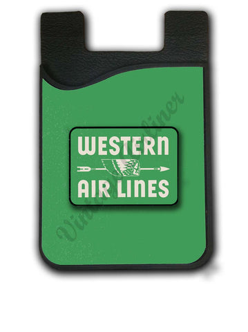 Western Vintage Baggage Sticker Card Caddy