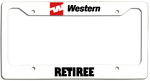 Western Airlines Retiree - License Plate Frame