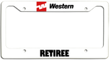 Western Airlines Retiree - License Plate Frame