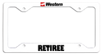 Western Airlines Retiree - License Plate Frame