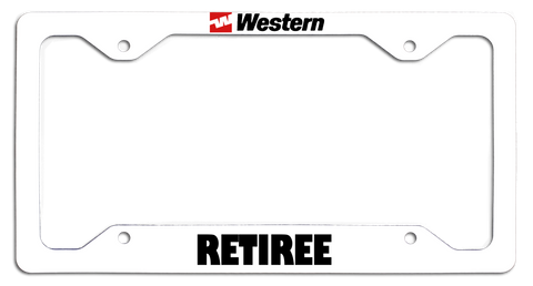 Western Airlines Retiree - License Plate Frame