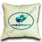 WestJet Airlines Logo Bag Sticker Linen Pillow Case Cover