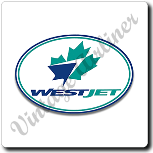 WestJet Airlines Logo Square Coaster