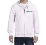 America West First Logo Zipped Hooded Sweatshirt