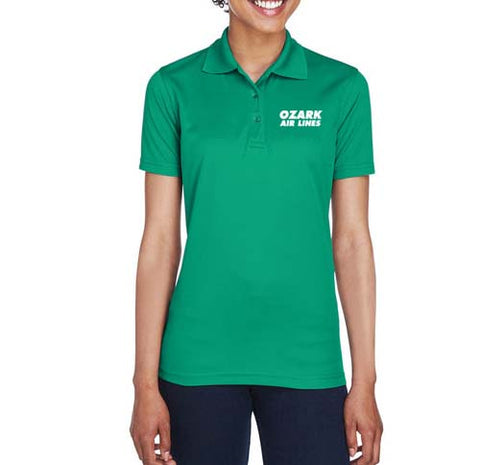 Ozark Airlines Logo Women's Wicking Polo