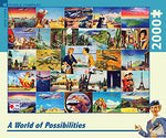 World of Possibilities Travel Puzzle by New York Puzzle Company - (2,000 pieces)
